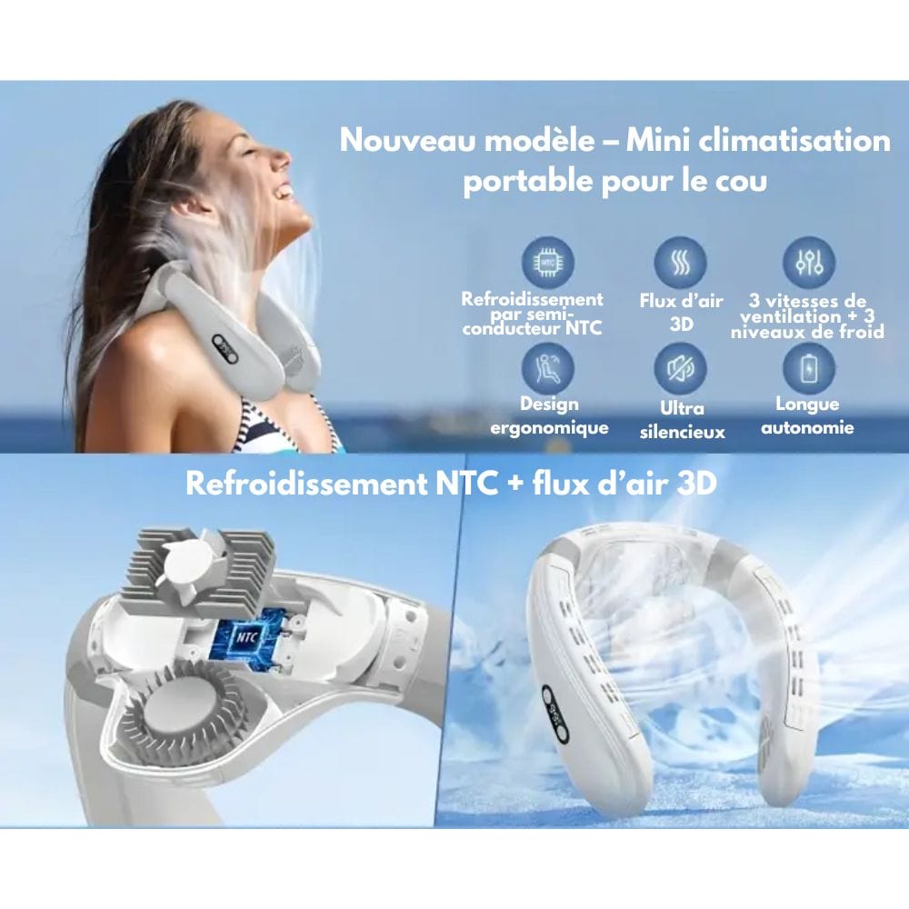 Ventilatore da collo con raffreddamento a semiconduttore