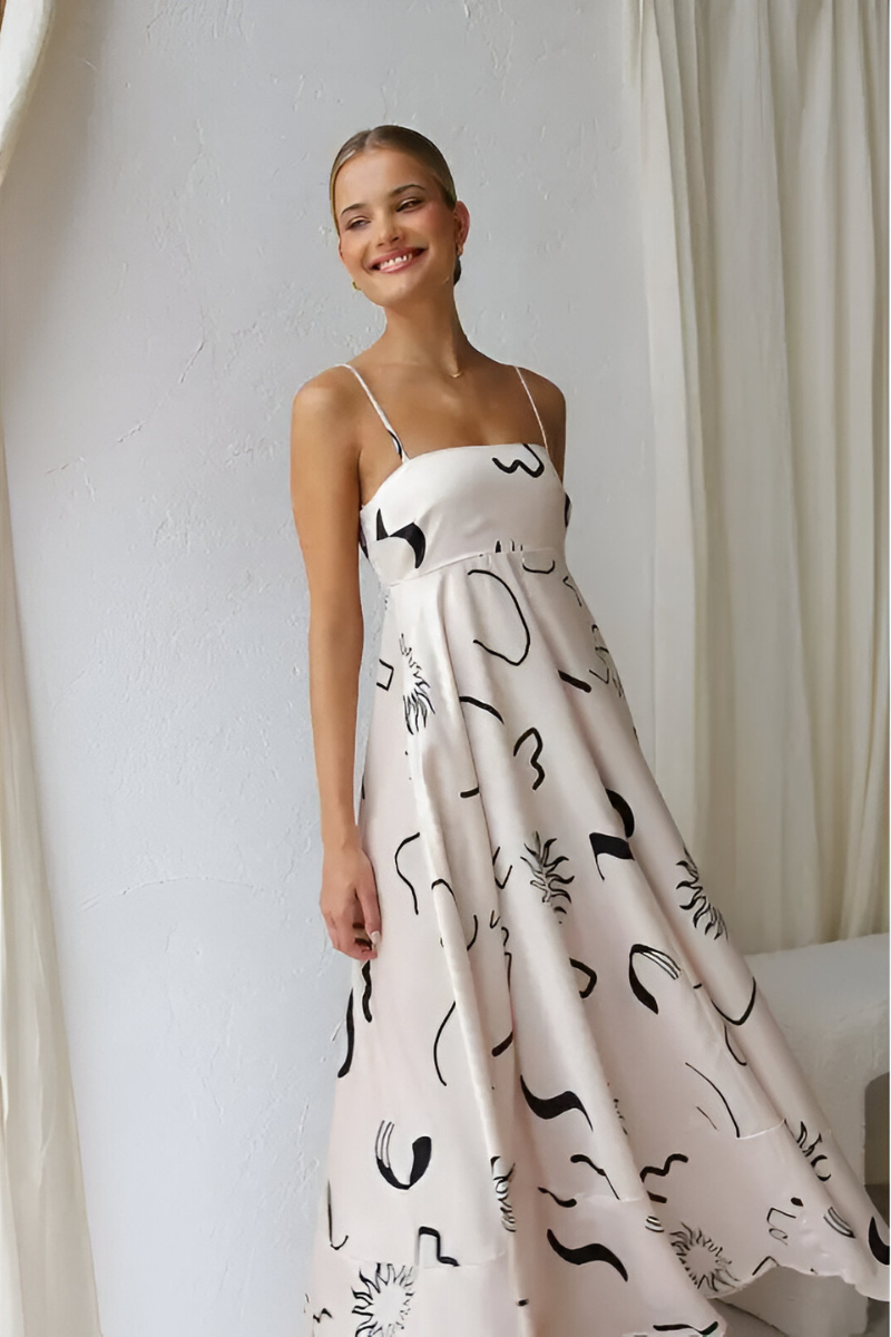 Tess™ | Abito Maxi Estivo a Righe