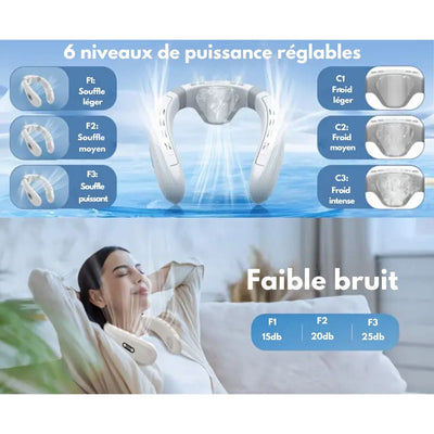 Ventilatore da collo con raffreddamento a semiconduttore