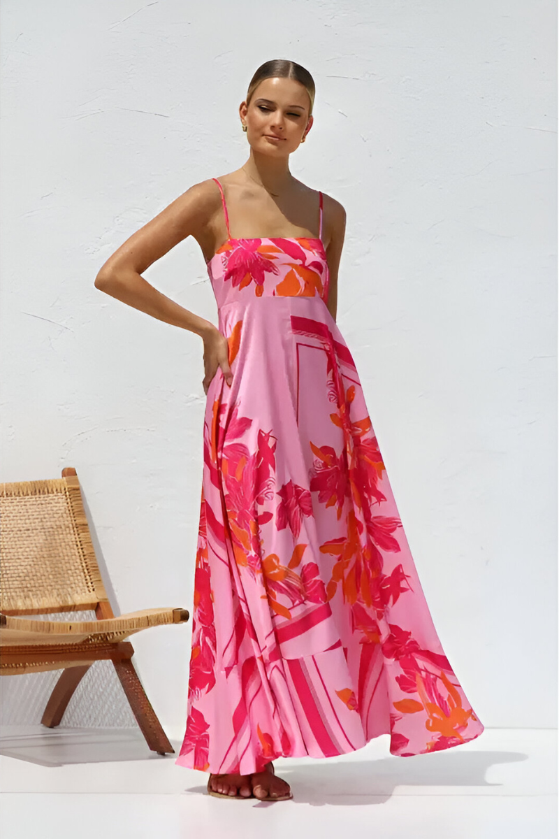 Tess™ | Abito Maxi Estivo a Righe