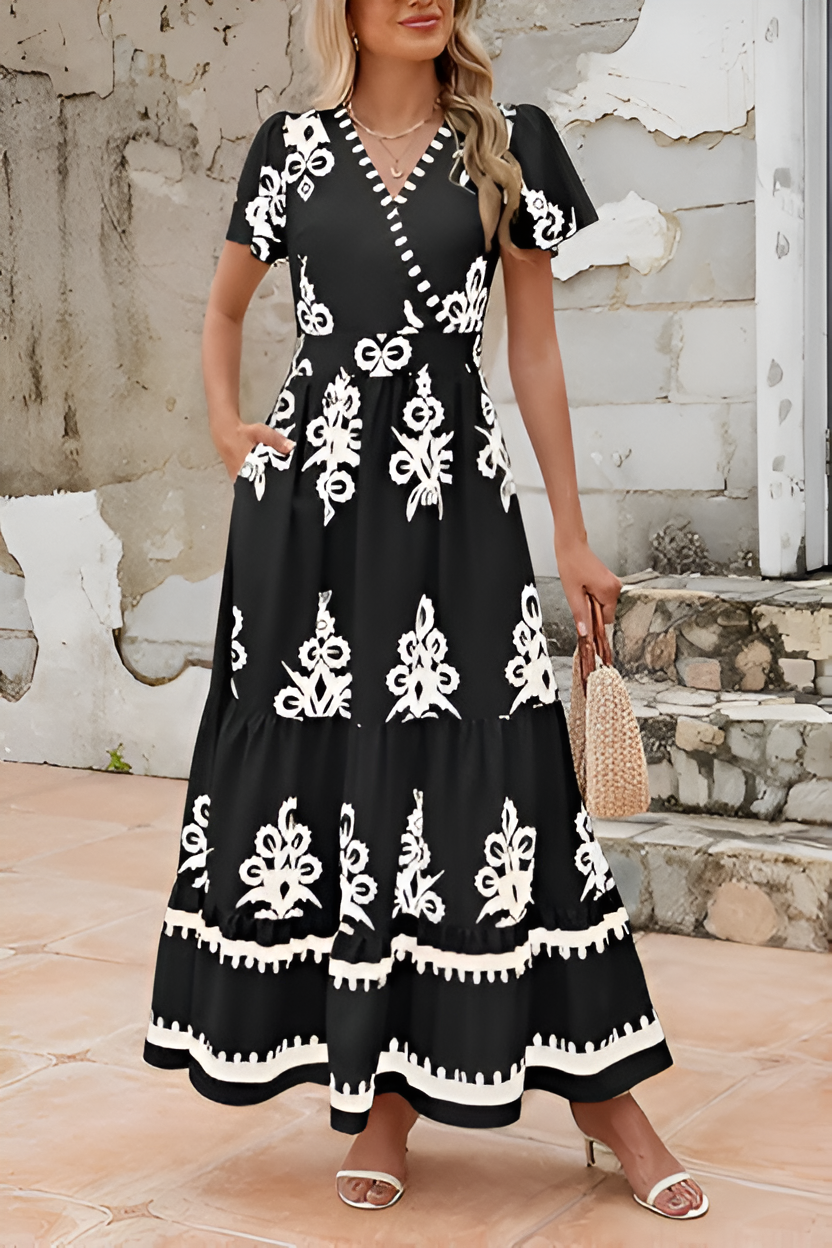 LISA™ | MAXI ABITO BOHO SENZA MANICHE