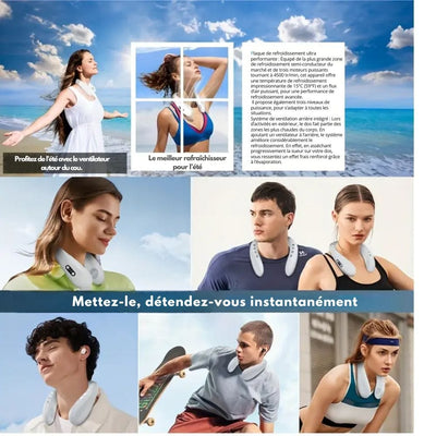 Ventilatore da collo con raffreddamento a semiconduttore