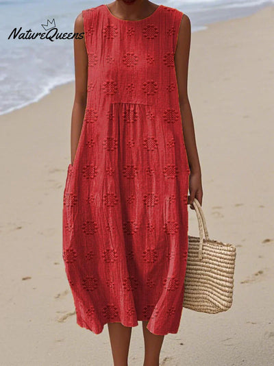 Élodie | Abito Ricamato Senza Maniche