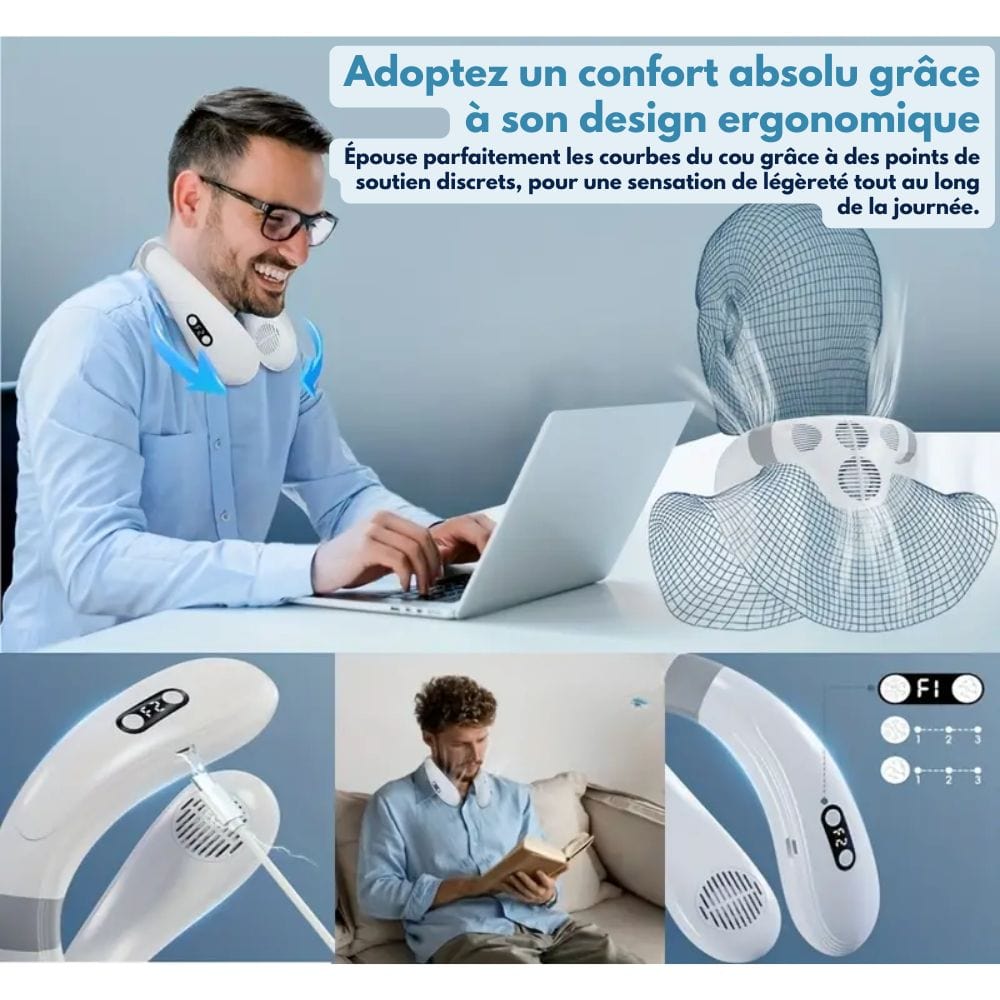 Ventilatore da collo con raffreddamento a semiconduttore