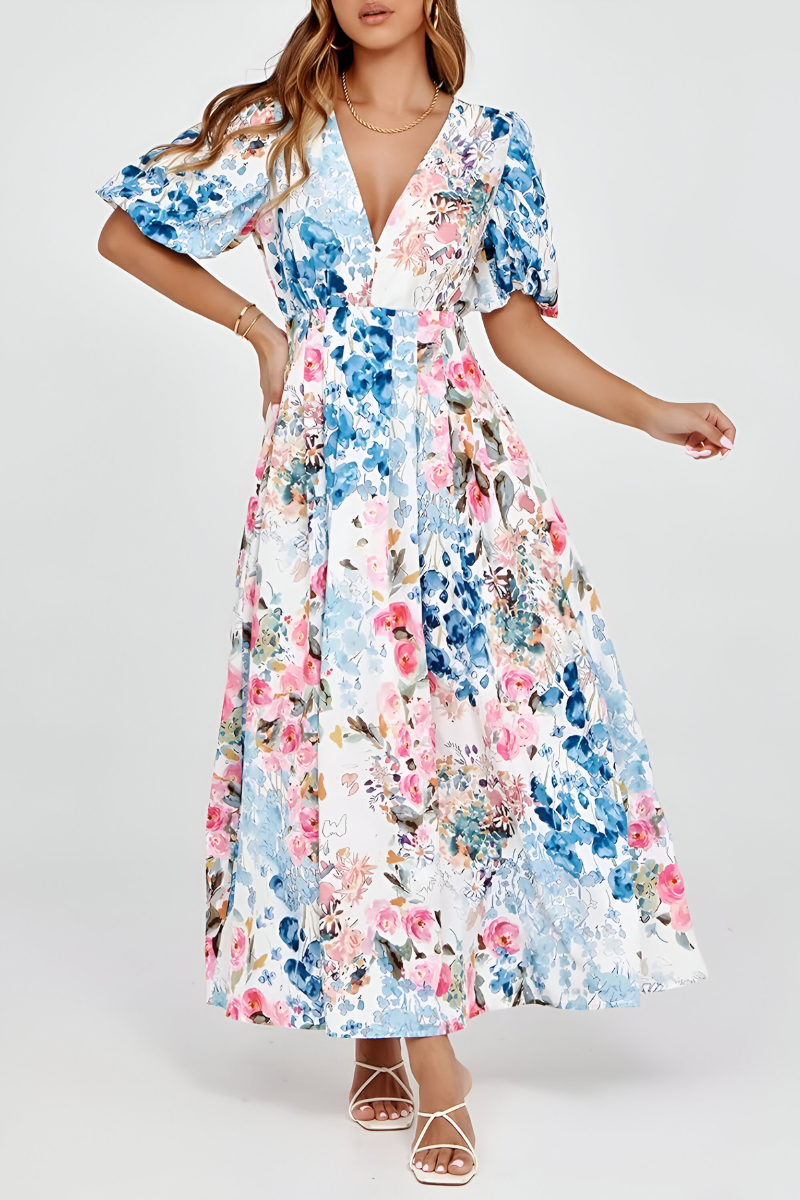 Loes™ | Abito Colorato che Copre la Pancia