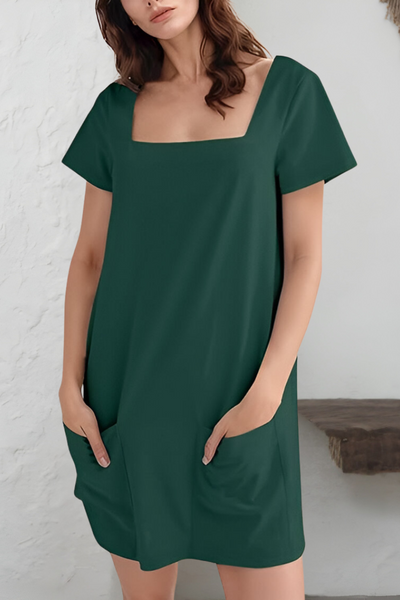 Léonie™ | Vestito Casual con Tasche Charm