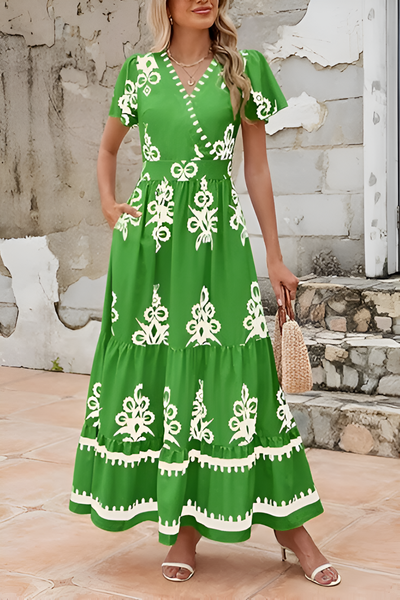 LISA™ | MAXI ABITO BOHO SENZA MANICHE