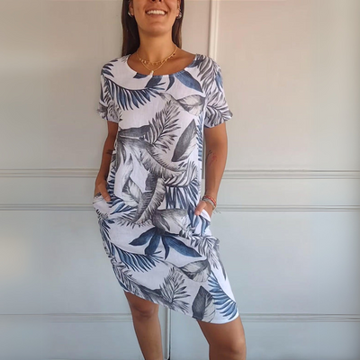 Cecilia™ | Abito Comodo con Collo Rotondo