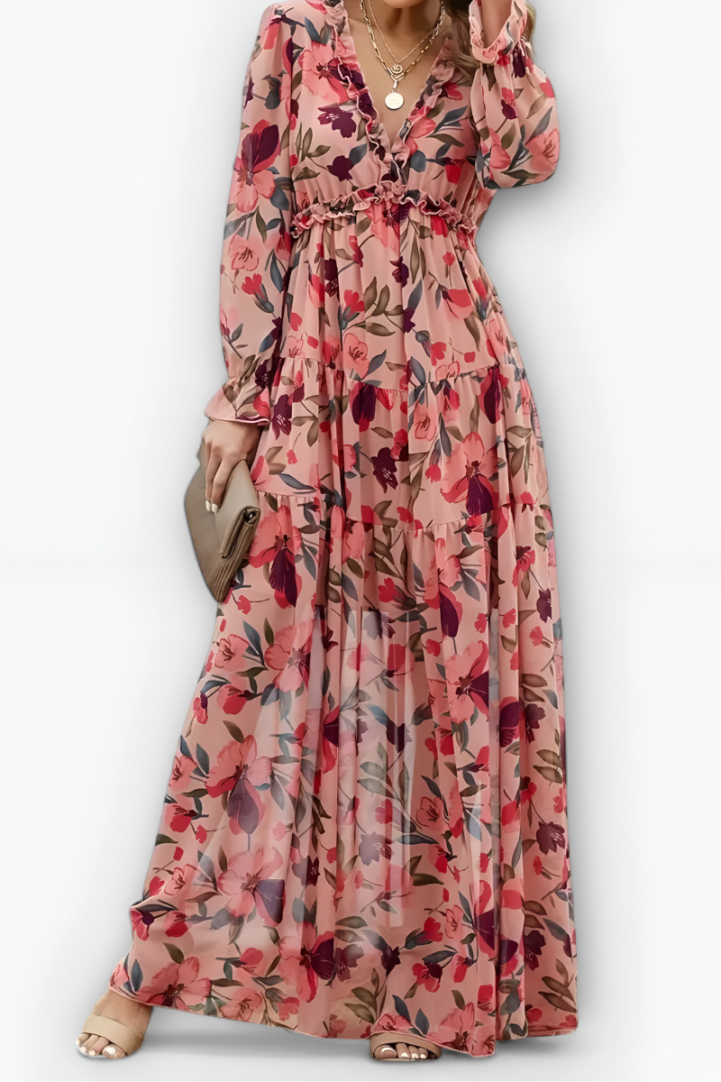 Marleen™ | Abito Elegante a Fiori