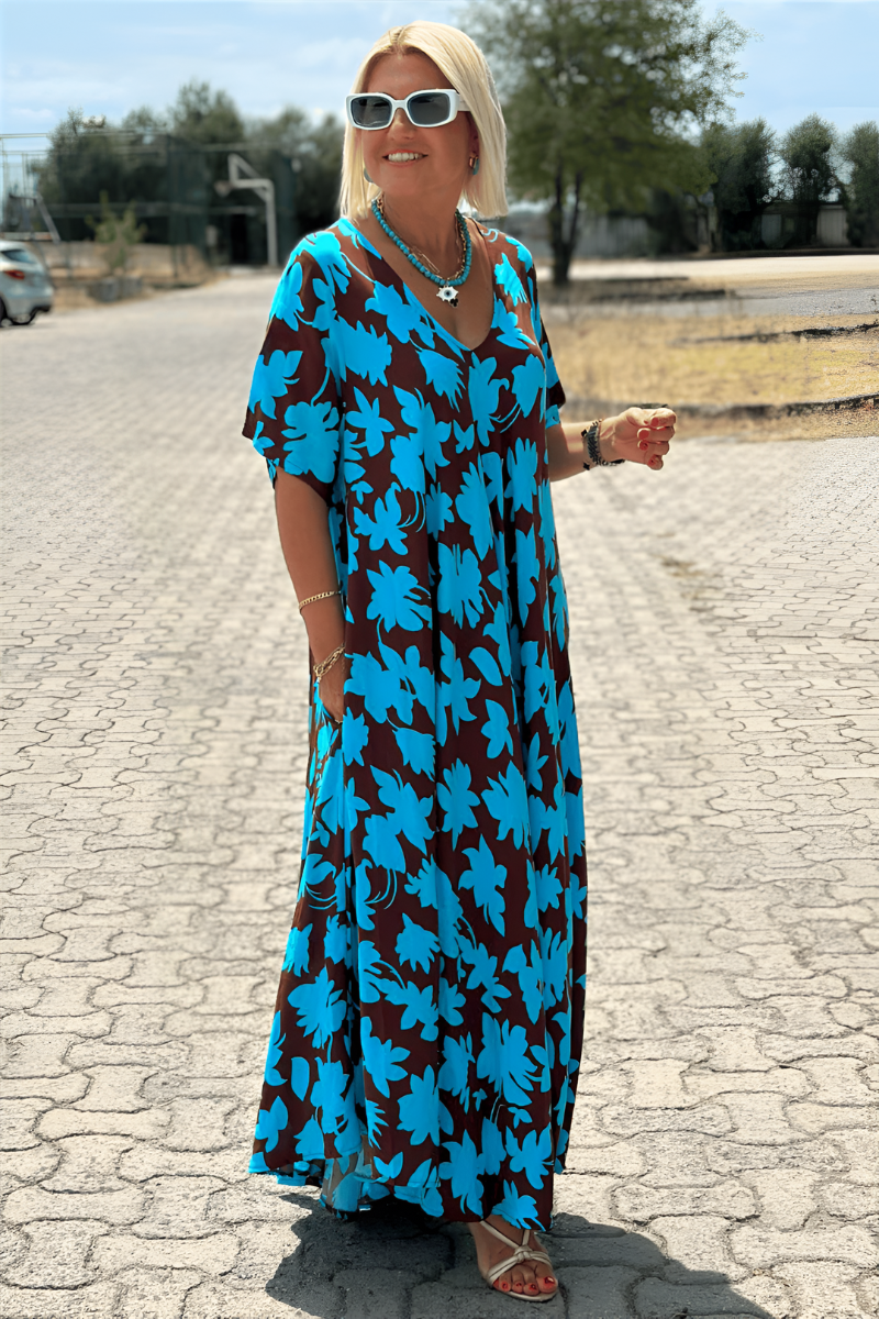 Marits™ | Abito Casual a Fiori con Scollatura a V