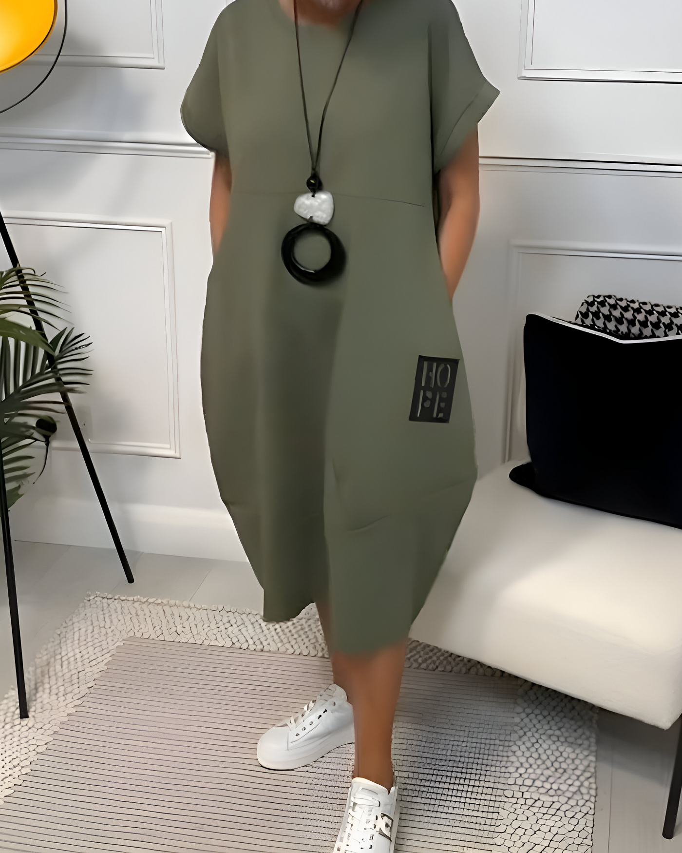 Marloes™ | Abito Hoodie Casual con Tasche