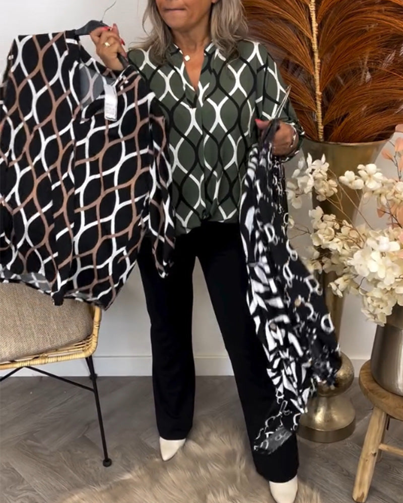 Nora – Blusa con Stampa Grafica