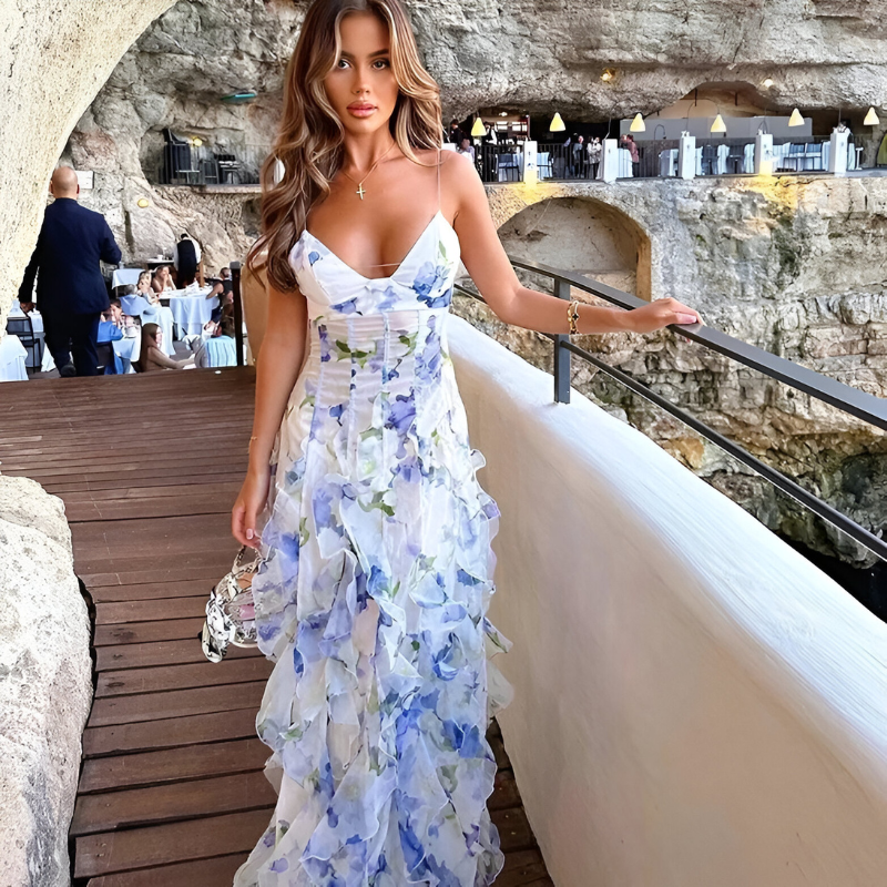 Elena™ | Abito Elegante con Stampa