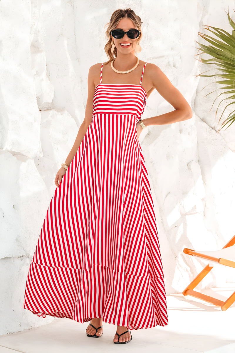 Tess™ | Abito Maxi Estivo a Righe