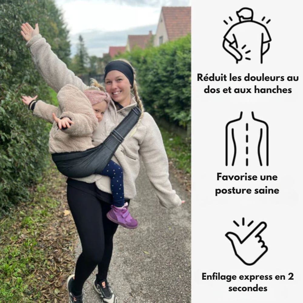 Wrap&Go – Sollievo per la tua schiena, comfort per il tuo bambino