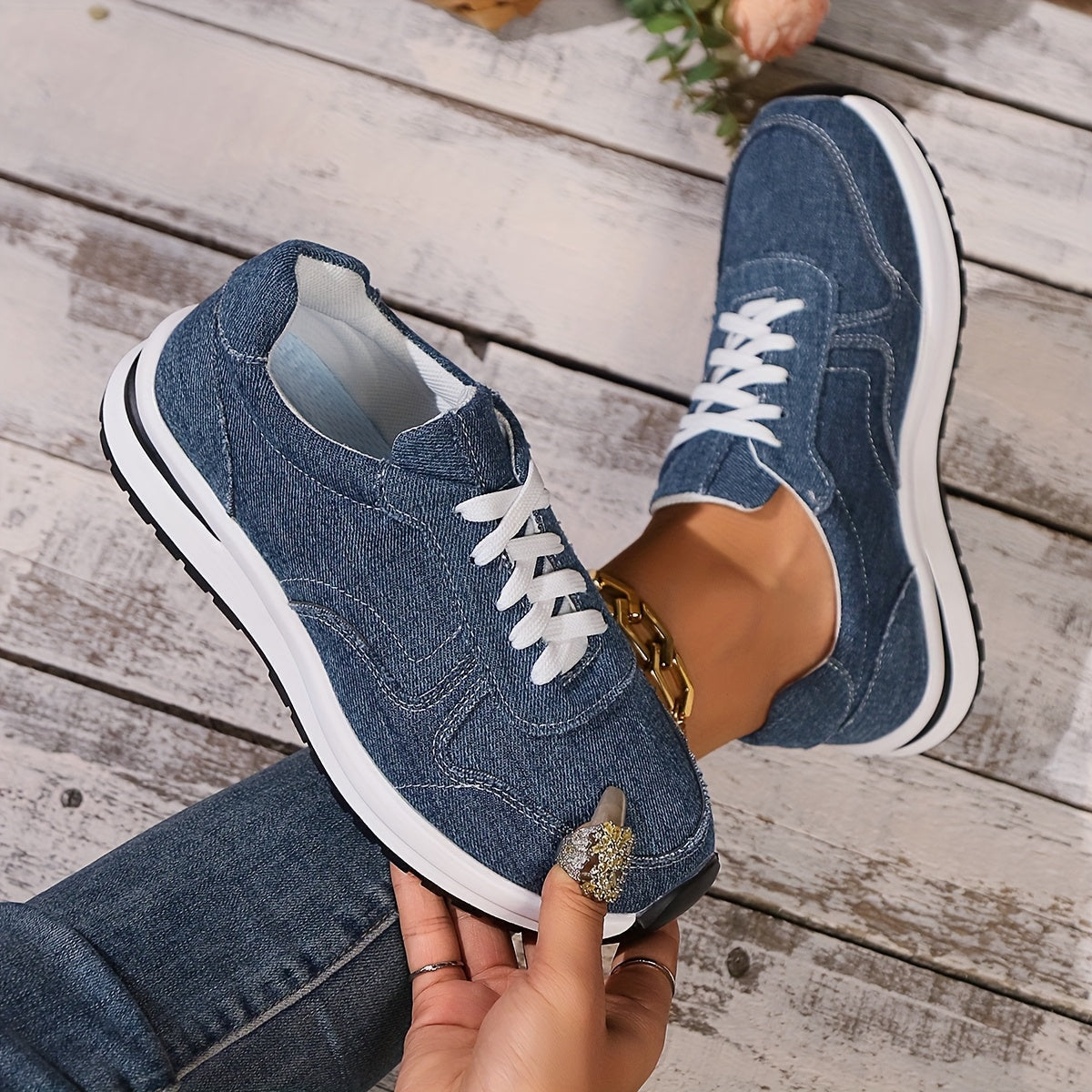 Izzy™ | Sneakers Ortopediche in Denim