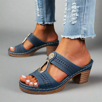 Frederika™ | Sandali Ortopedici con Comfort Strass