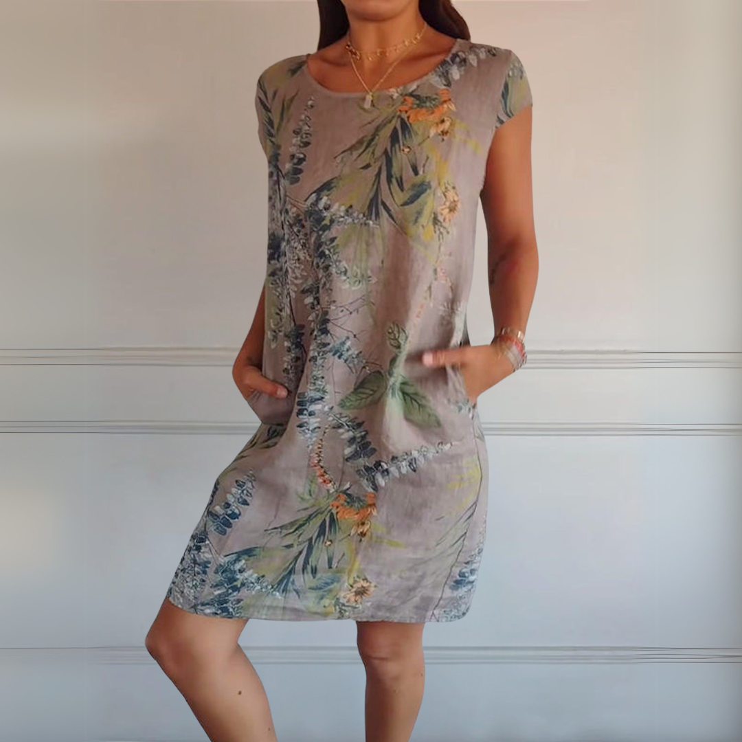 Cecilia™ | Abito Comodo con Collo Rotondo