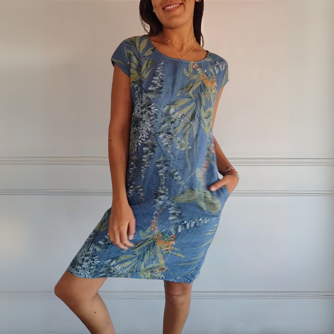 Cecilia™ | Abito Comodo con Collo Rotondo