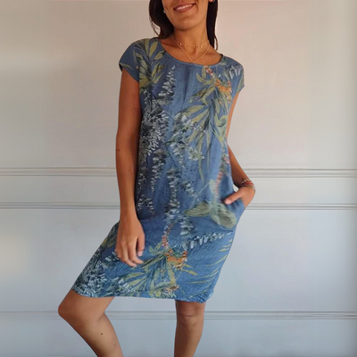 Cecilia™ | Abito Comodo con Collo Rotondo