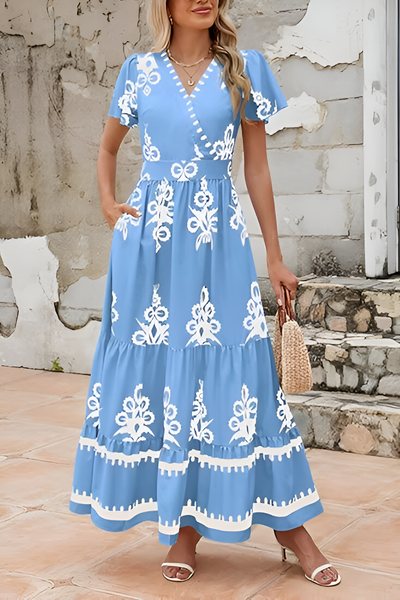 LISA™ | MAXI ABITO BOHO SENZA MANICHE