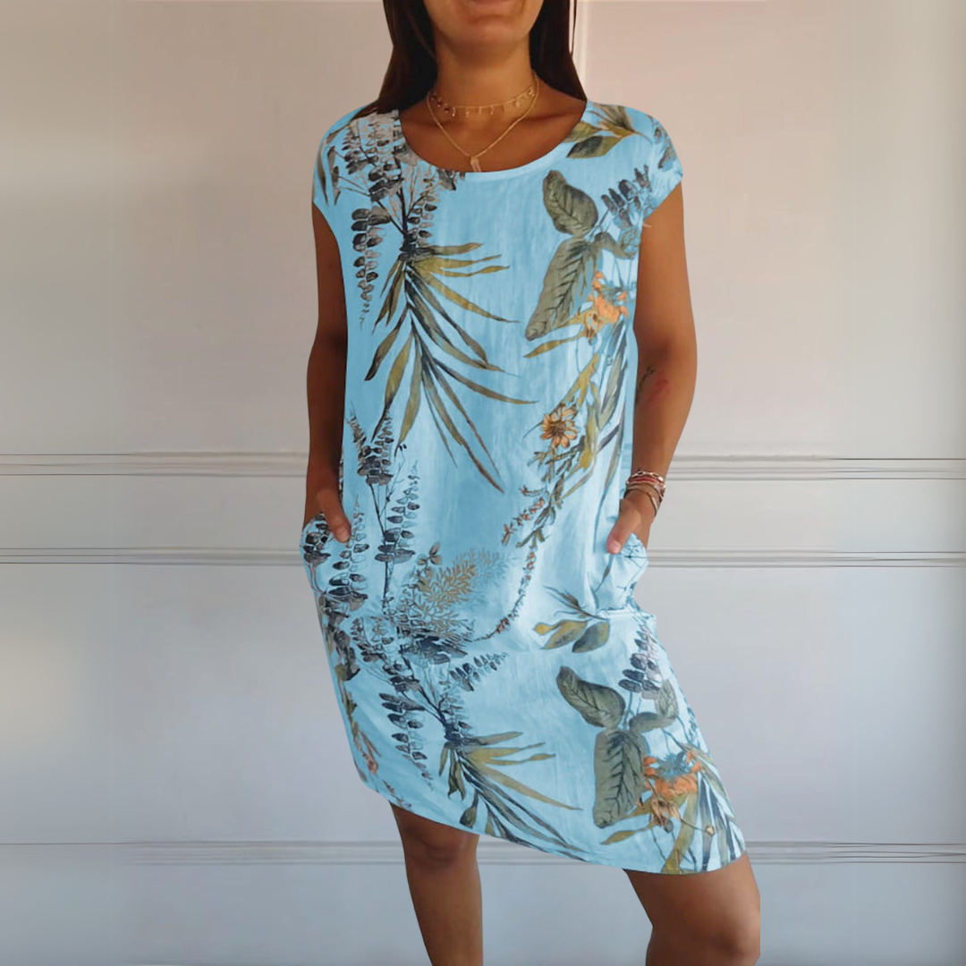 Cecilia™ | Abito Comodo con Collo Rotondo