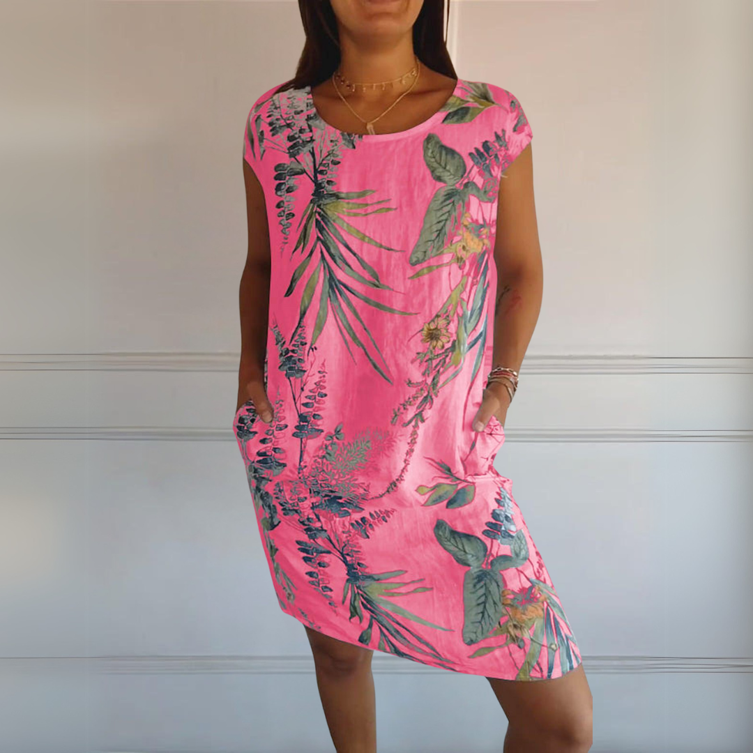 Cecilia™ | Abito Comodo con Collo Rotondo