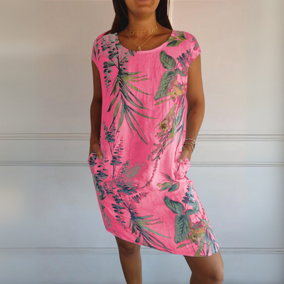 Cecilia™ | Abito Comodo con Collo Rotondo