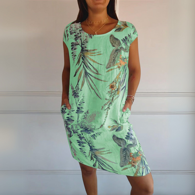 Cecilia™ | Abito Comodo con Collo Rotondo