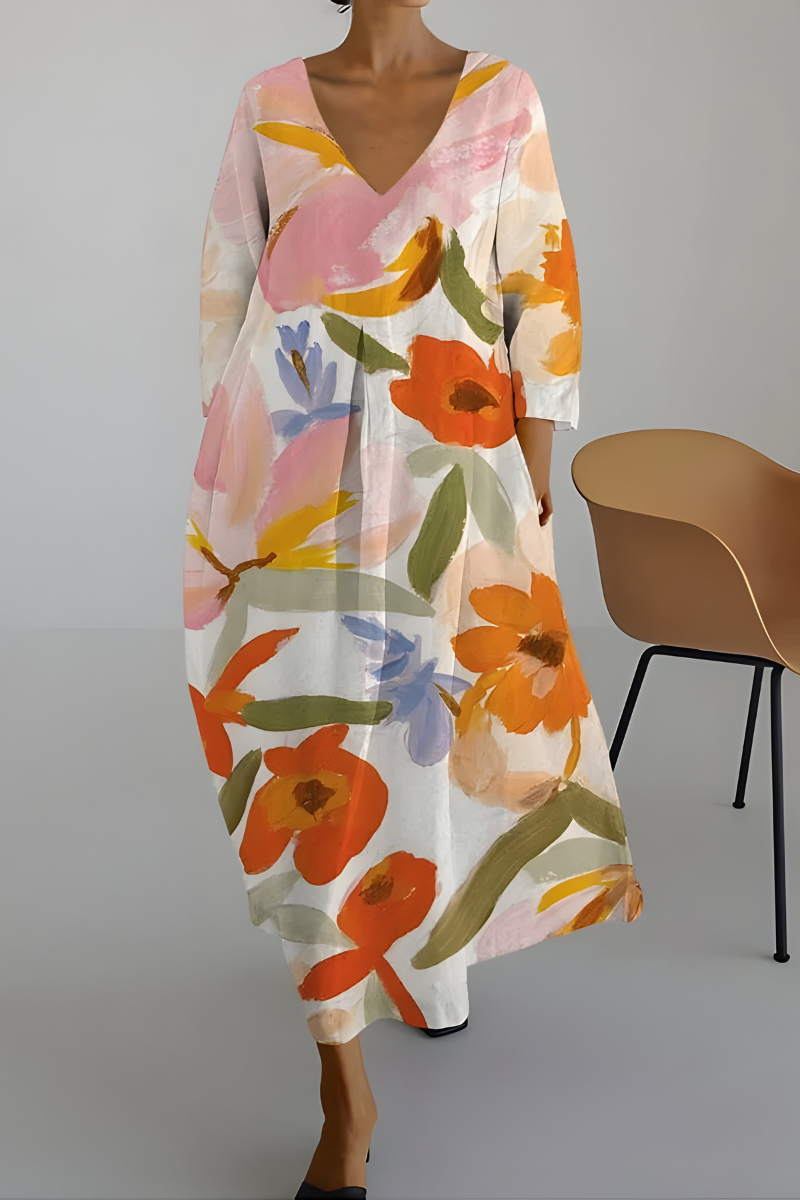 Georgina™ | Abito Floreale Elegante