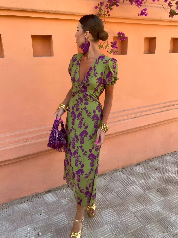 Laura™ | Abito avvolgente con scollo a V