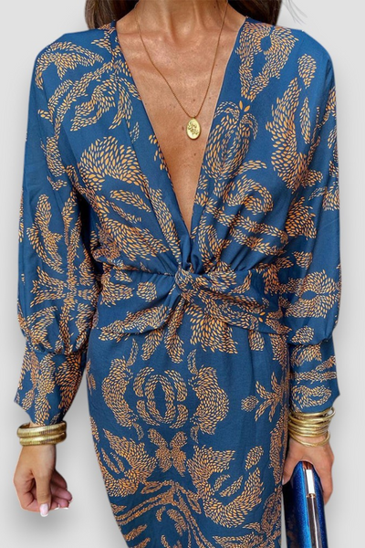 Carice™ | Abito Maxi di Lusso con Davanti Torcigliato