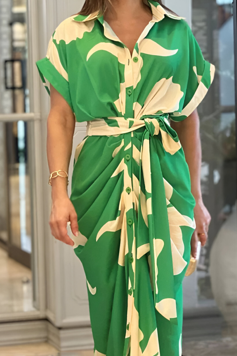 Ameena™ | Abito a Fiori con Cintura