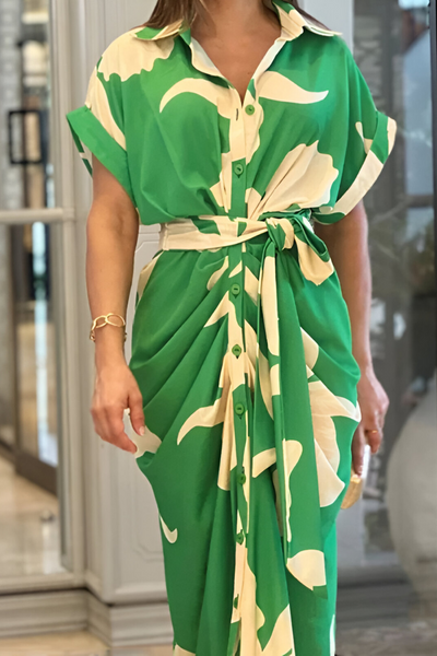 Ameena™ | Abito a Fiori con Cintura