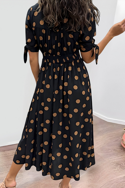 Amber™ | Elegante Vestito a Pois