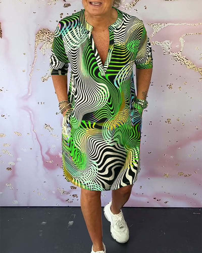 "Nicole™ | Abito colorato a V