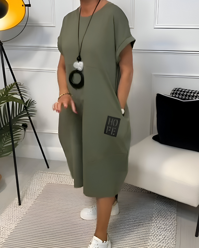 Marloes™ | Abito Hoodie Casual con Tasche