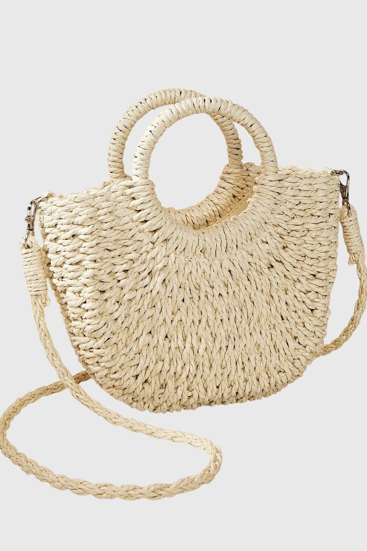 Sommer-Schultertasche – Beige