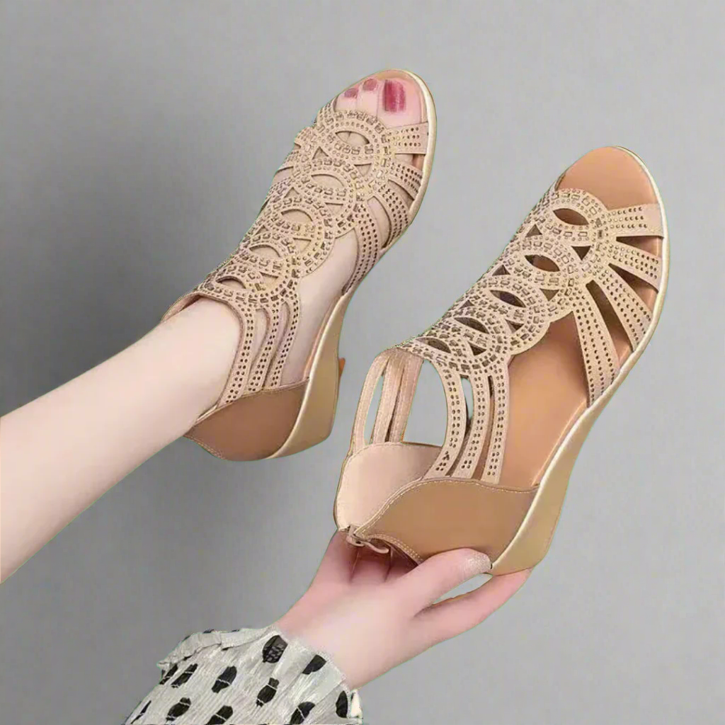 Senta | Sandali romani fatti a mano in pelle premium