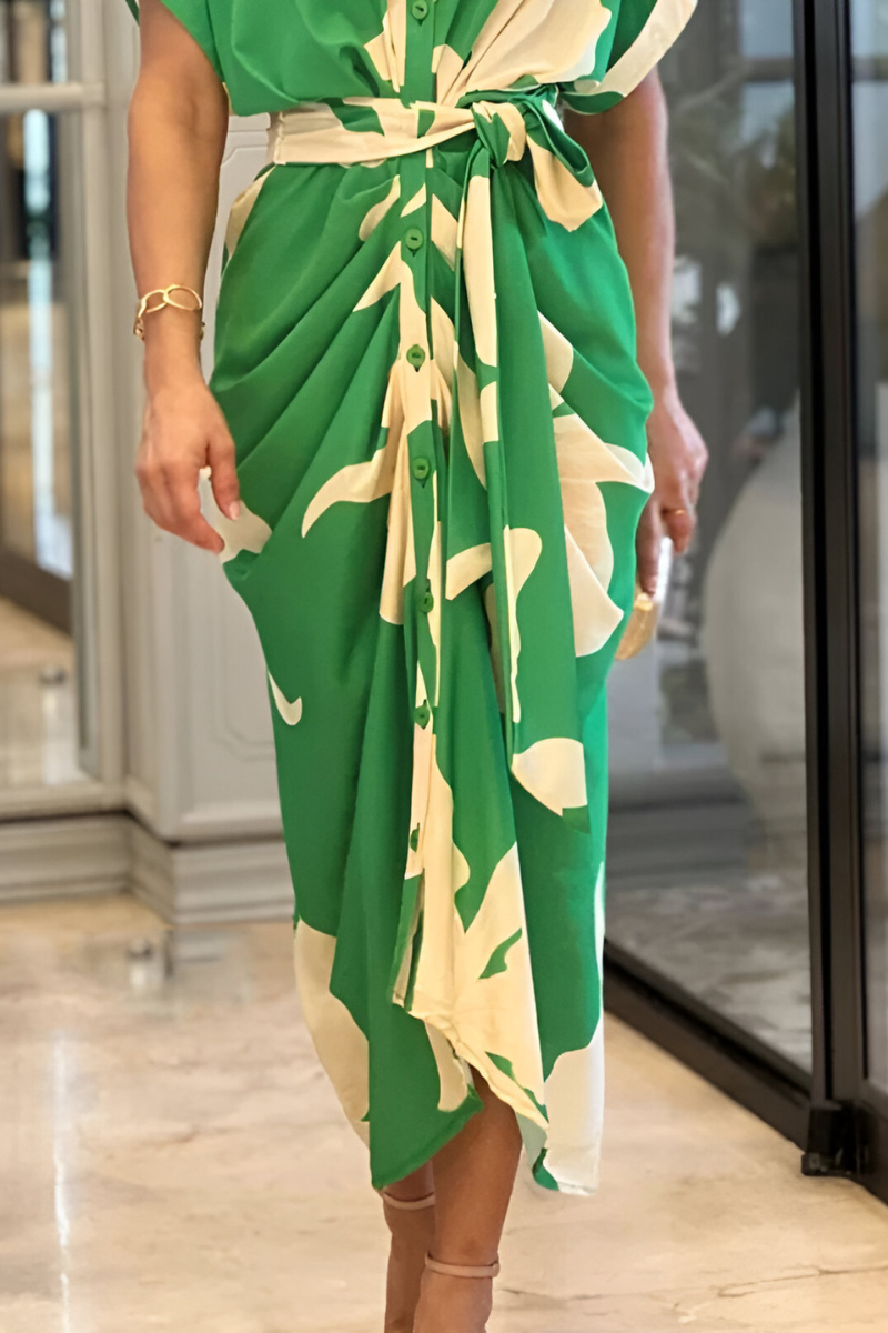 Ameena™ | Abito a Fiori con Cintura