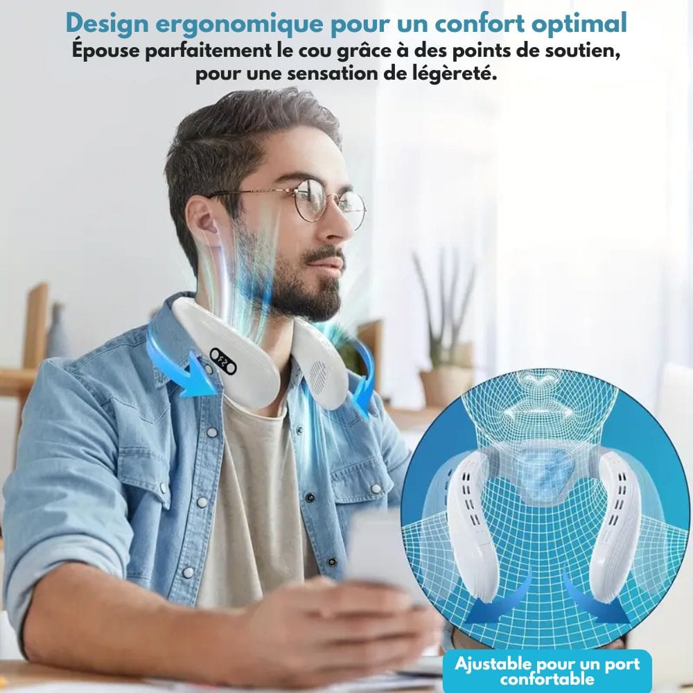 Ventilatore da collo con raffreddamento a semiconduttore