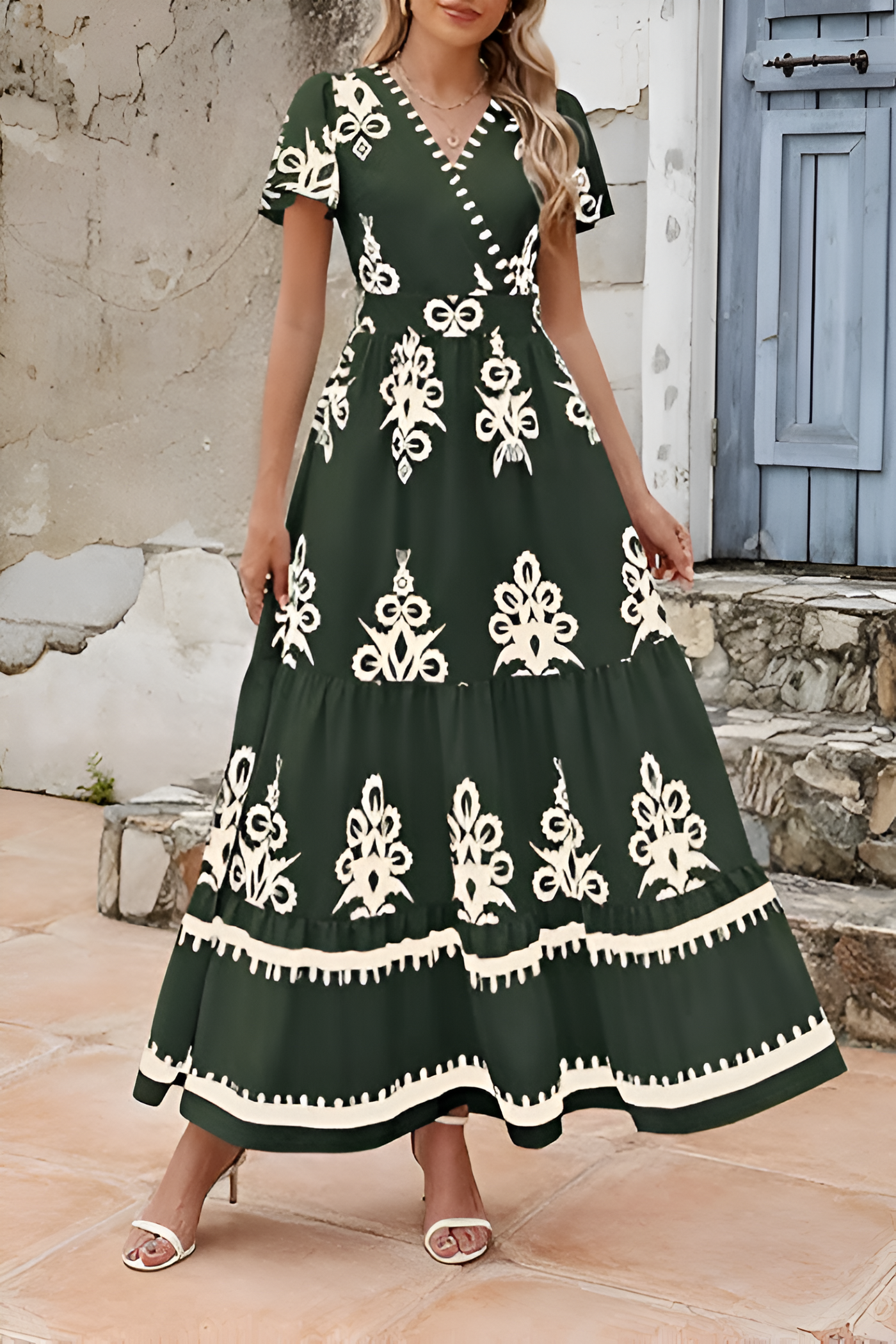 LISA™ | MAXI ABITO BOHO SENZA MANICHE