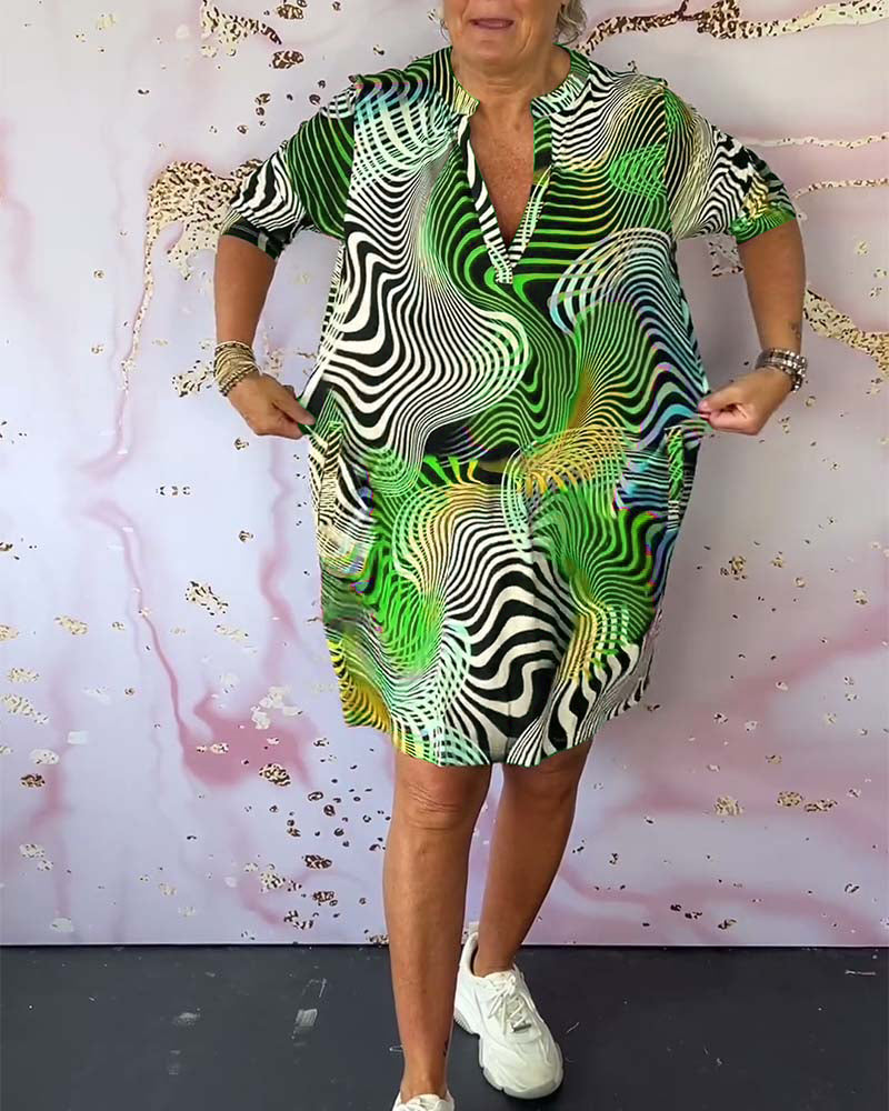 "Nicole™ | Abito colorato a V