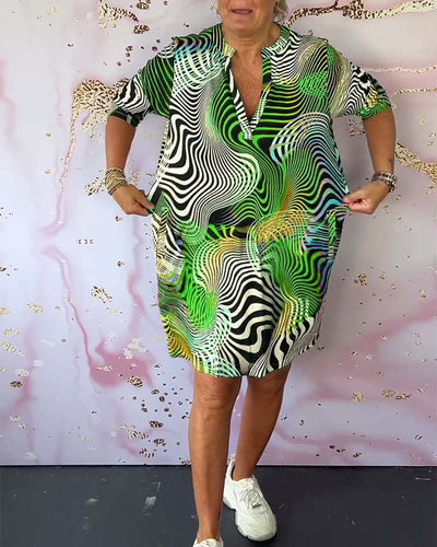 "Nicole™ | Abito colorato a V