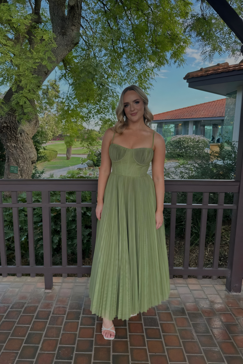 Liva™ | Abito Midi Plissettato