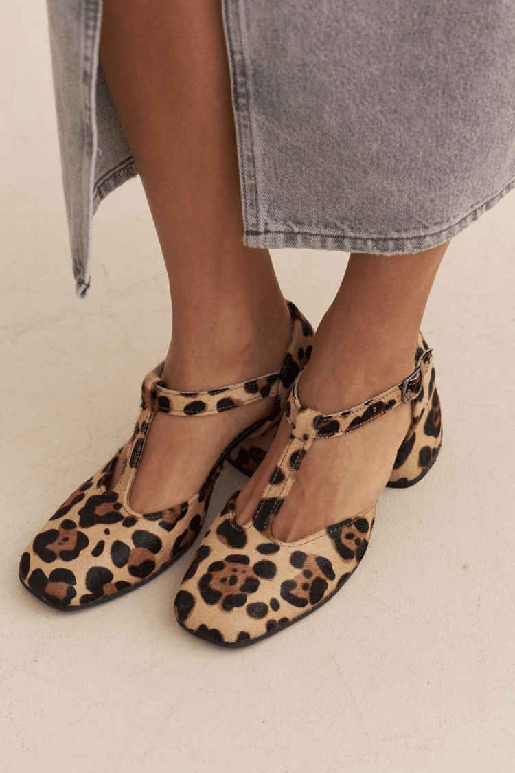MARGHERITA | SCARPE T-STRAP ANIMALIER