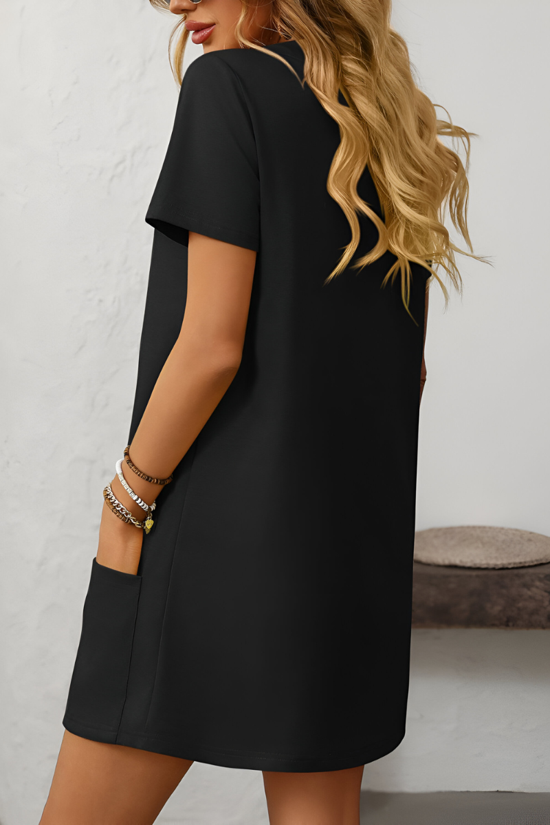 Léonie™ | Vestito Casual con Tasche Charm