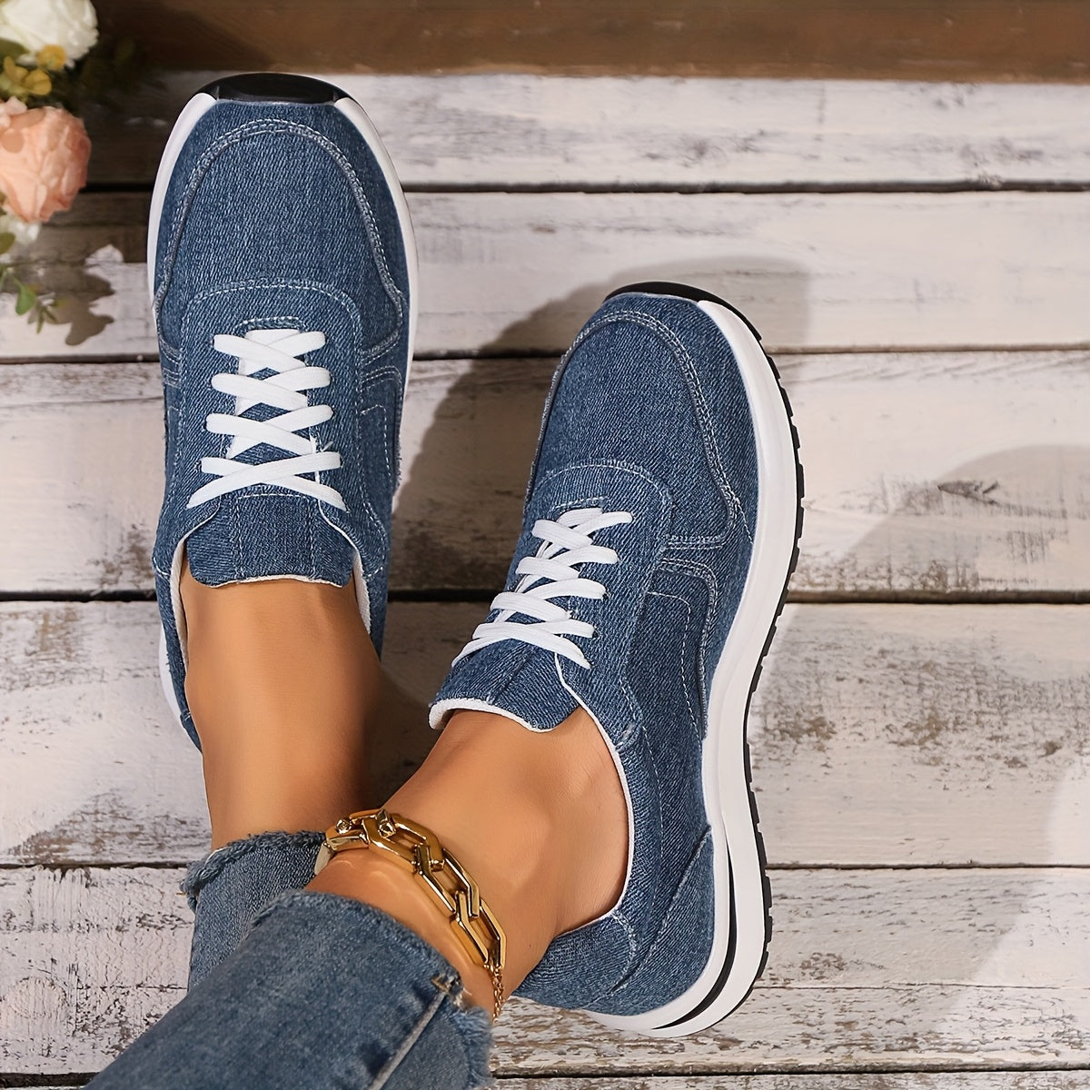 Izzy™ | Sneakers Ortopediche in Denim