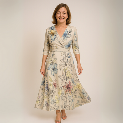 Genesis™! - Abito Maxi a Fiori Luxe