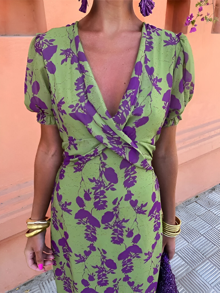 Laura™ | Abito avvolgente con scollo a V